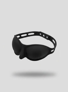 Black silicone full blindfold from Me You Us with smooth, contoured design for comfortable use in blindfolds and masks collection.