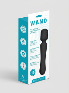 Me You Us Rechargeable Silicone Massage Wand Vibrator with ergonomic handle for comfortable luxury external massage
