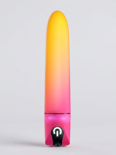 Stylish packaging of the Gradient Silicone Rechargeable Bullet Clitoral Vibrator, a sophisticated bullet vibrator for discreet pleasure anywhere.