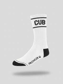 Men's Prowler RED Cub Socks featuring a red color and playful cub pattern, designed for comfortable everyday wear.