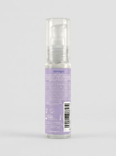 Loving Joy silky water-based lubricant bottle showing smooth, clear liquid, hypoallergenic and vegan formula for long-lasting pleasure.