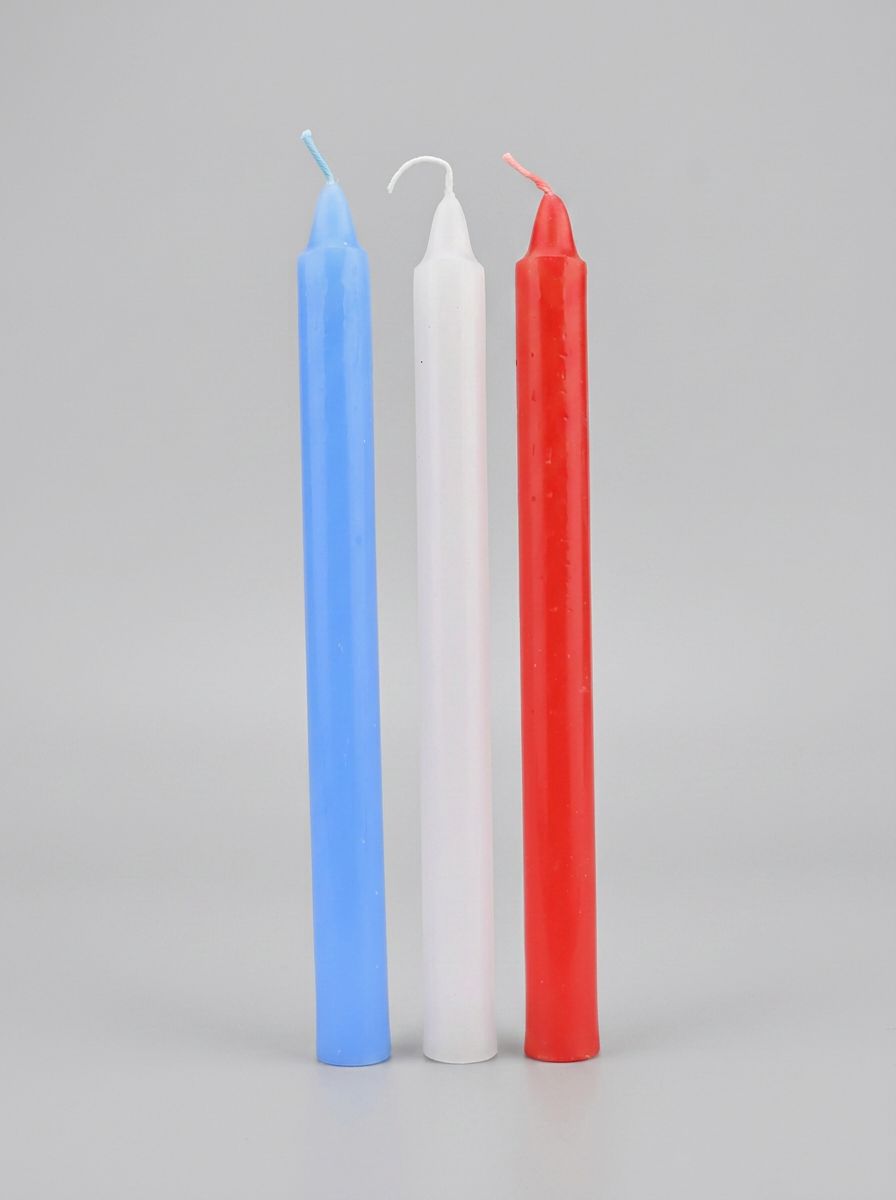 Hot wax candles from Bound to Play, sensory pleasure trio featuring three colorful hot wax and candle sets for sensory play.