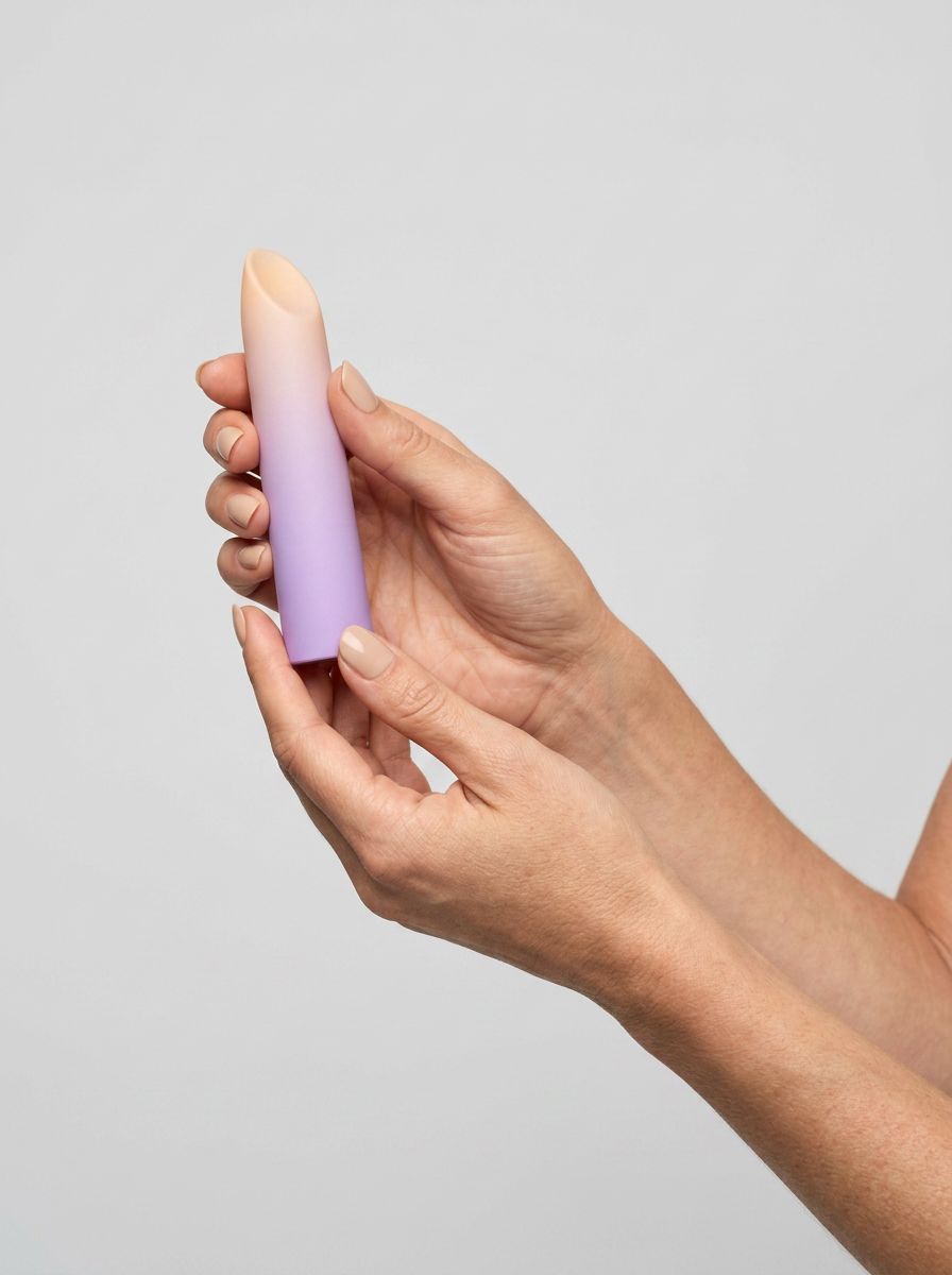 Party Color LIPPY Rechargeable Gradient Bullet Vibrator showing smooth, colorful body and compact design for discreet pleasure.