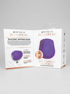 Me You Us Signature The Tapping Rosebud – Pink or Purple tapping rose toy made with smooth phthalate-free silicone