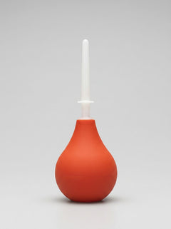 Prowler RED Bulb Douche - Compact PVC Bulb with ABS Nozzle, compact flat-bottomed design shown upright