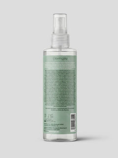 Loving Joy Cleanse Gentle Antibacterial Toy Cleaner spray bottle, designed for cleaning sex toys with natural antibacterial properties.