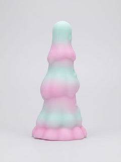 F**kLore Ghost Silicone Tiered Textured Fantasy Dildo rear view highlighting its smooth silicone shape and broad base