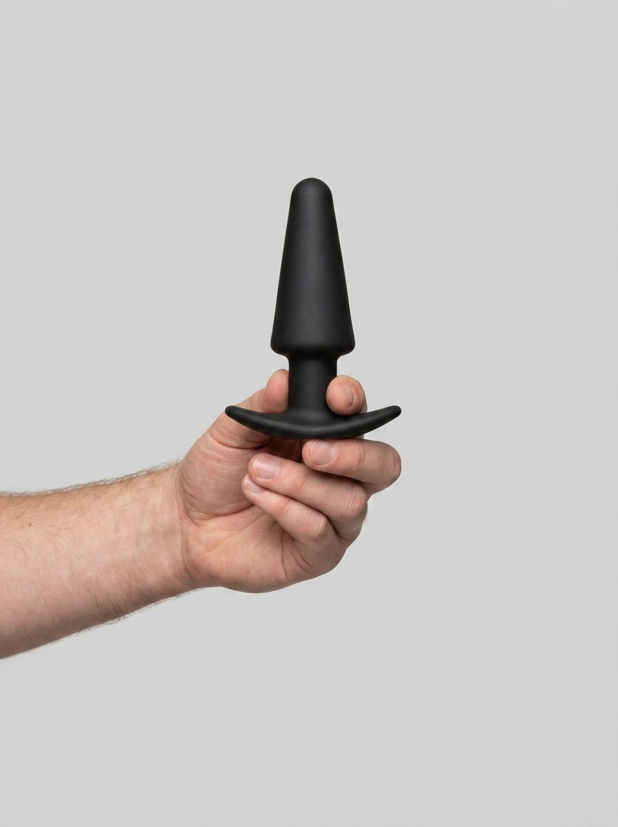 Prowler RED Tapered Rechargeable Butt Plug with Remote – 3 Speeds, 12cm Insertable Length