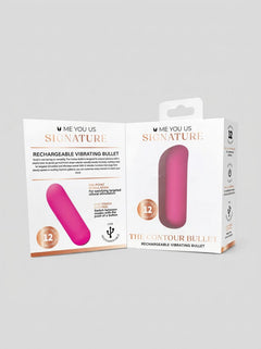 Me You Us Signature The Contour Silicone Bullet Vibrator in purple, compact bullet vibrator for external stimulation
