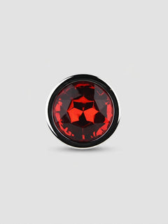Toosh Metal Butt Plug With Gems - Aluminium Alloy, Jewelled Base, Beginner Friendly metal butt plug with secure flared base