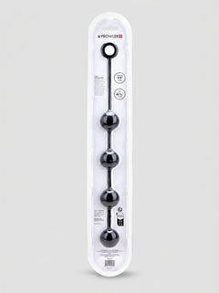 Prowler RED Silicone Anal Beads showcased in stylish packaging labelled as Large, for those desiring a more intense experience.