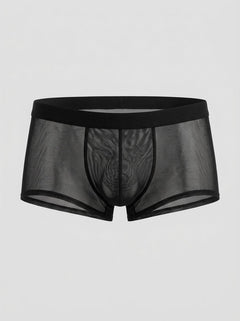Micro Mini Pouch Short by Scandals, luxury men's mesh mini pouch trunk rear view