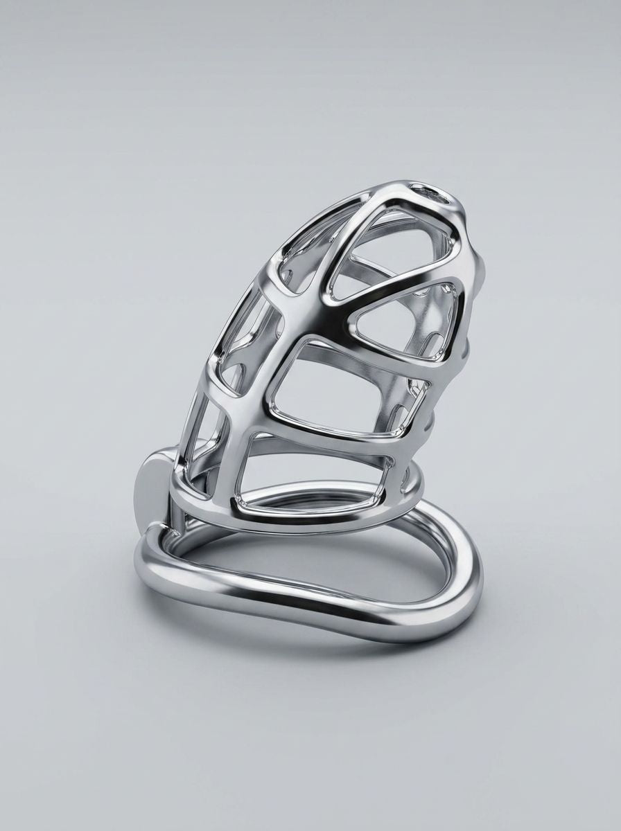 Impound Gladiator Male Chastity Device with 3 Base Rings & Padlock
