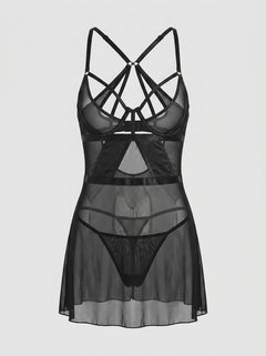 Rene Rofe New In Town Chemise and G-String Set