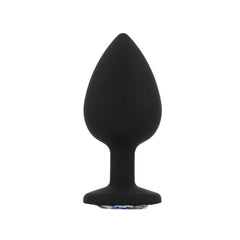 Elegant design of the Toosh Silicone Butt Plug Set of 3 – Black with Clear Gem Base, emphasising quality and safety in intimate play.