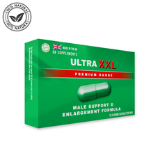 Ultra XXL Premium 400mg male herbal supplement capsules from GB Supplements, designed as aphrodisiacs and performance enhancers.