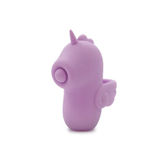 Unihorn Karmic Kisses purple wearable finger vibrator with 10 pleasure settings