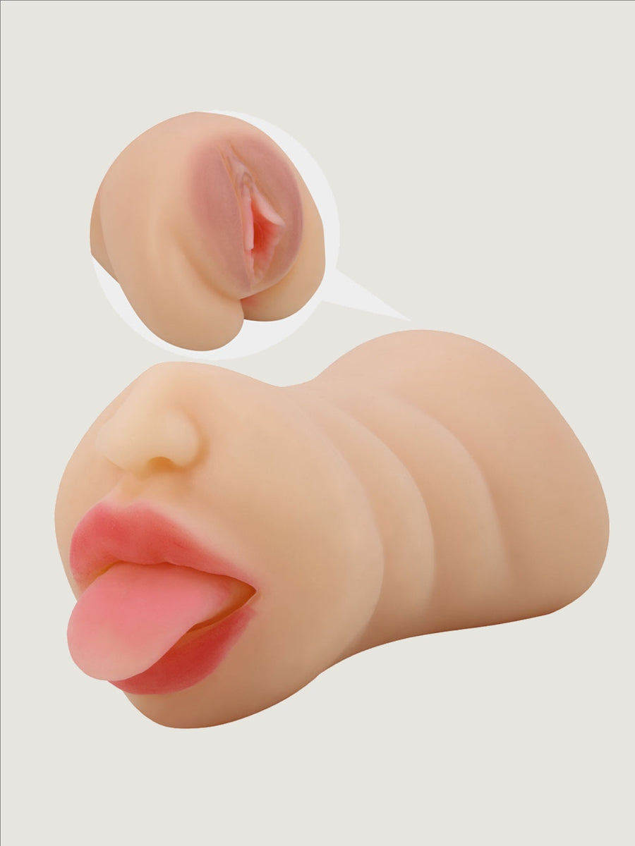 Crazy Bull Sarah Mouth and Vagina Realistic Dual Entry Masturbator