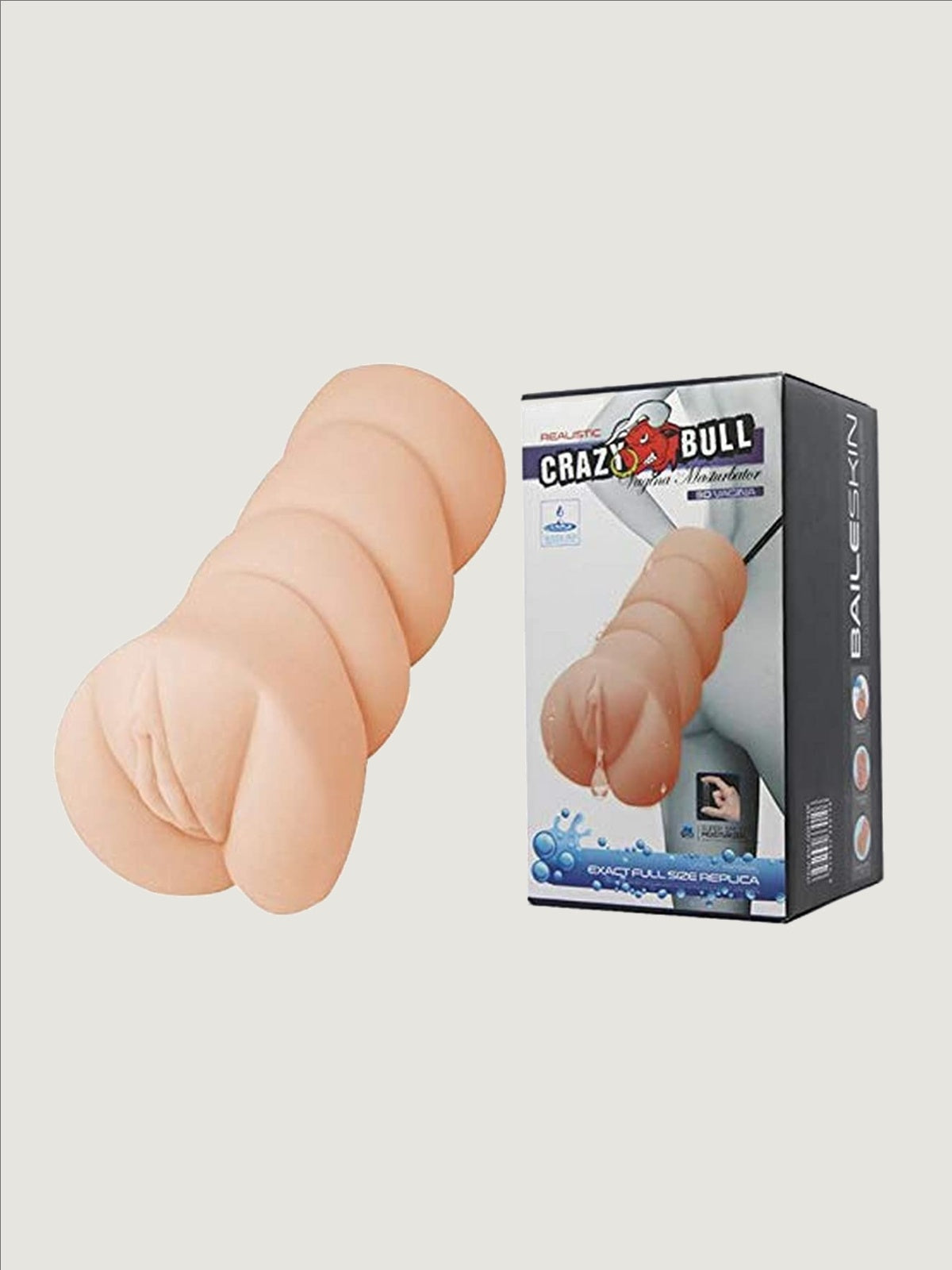 Crazy Bull Self Lubricating 3D Vagina Masturbator Sleeve