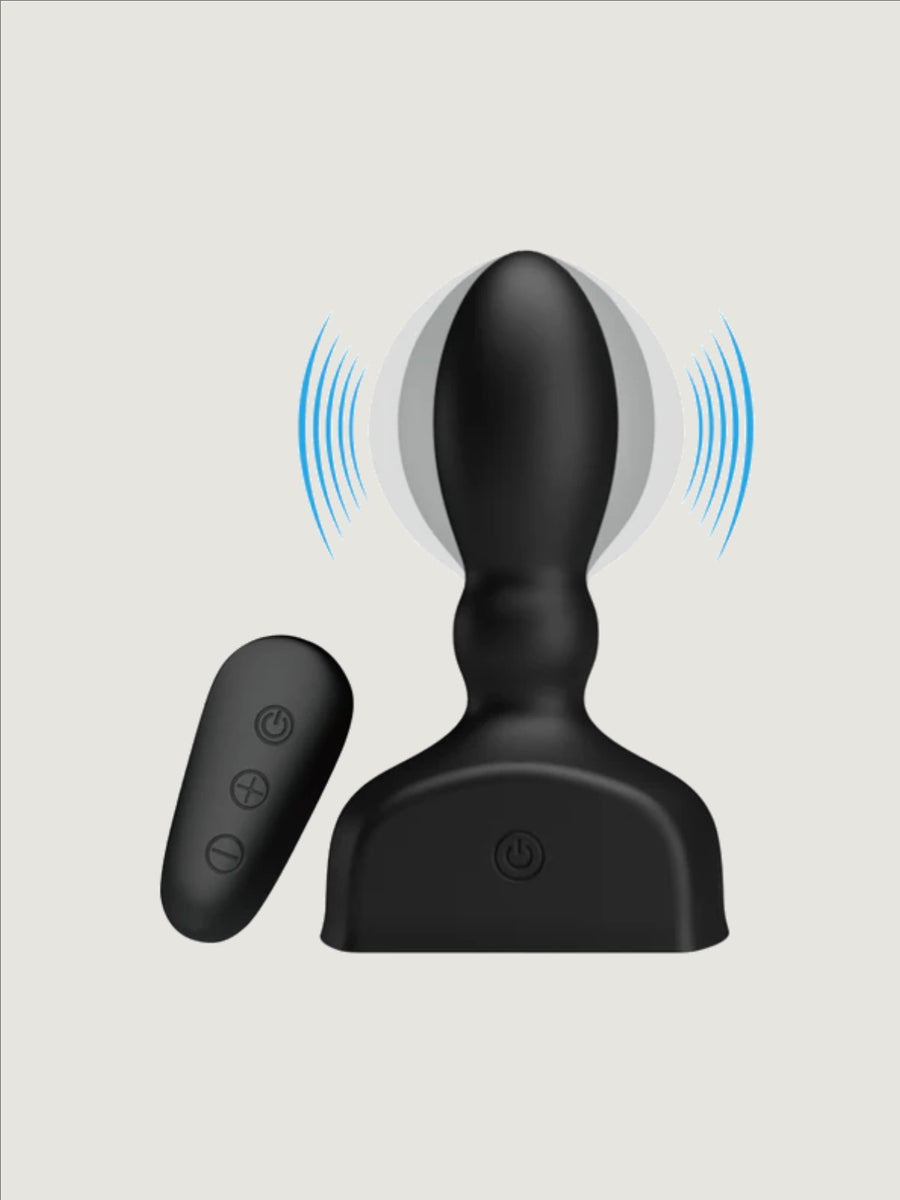 PrettyLove Mr Play Remote Control Inflatable Vibrator – Silicone Rechargeable