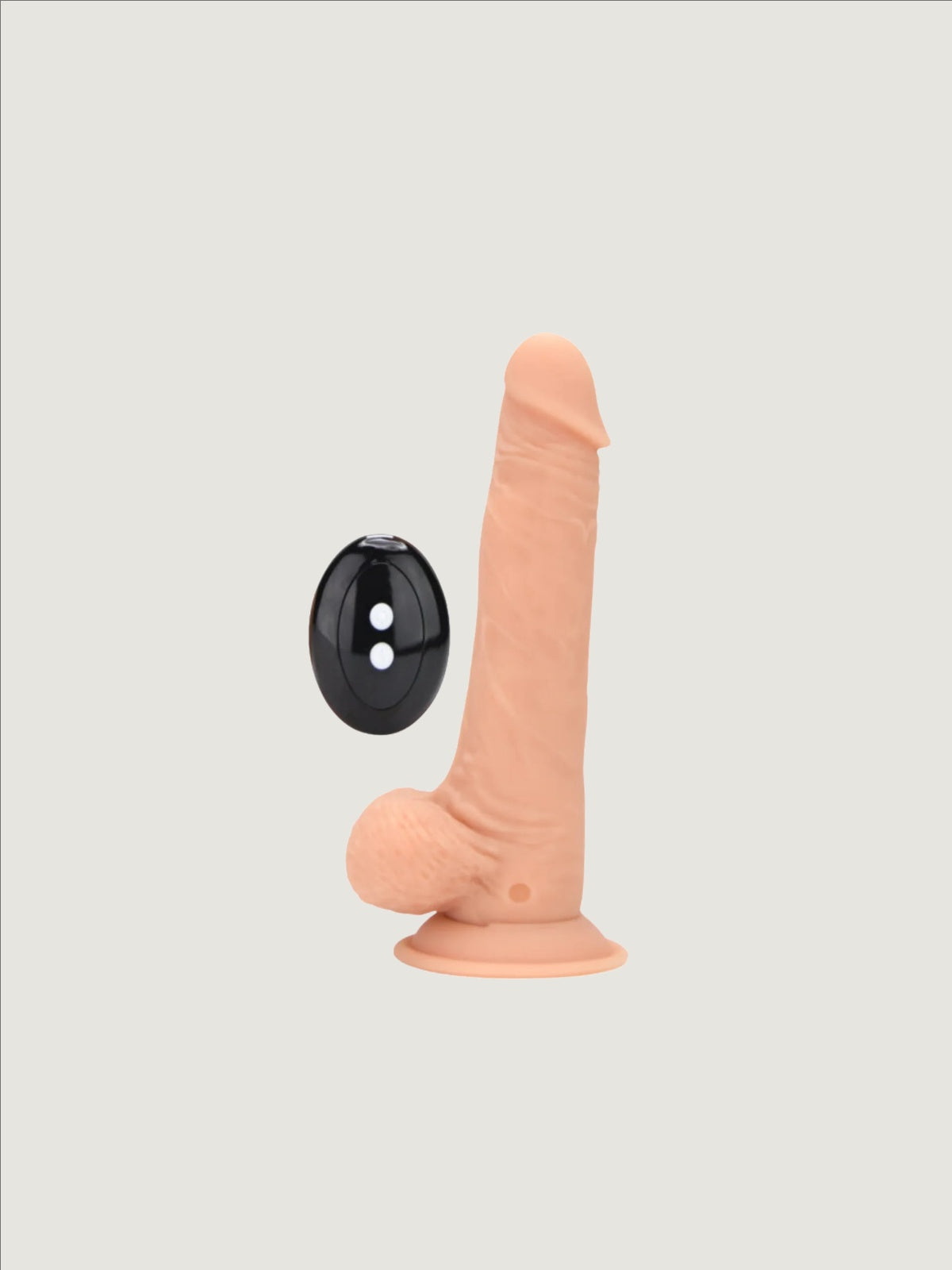 Loving Joy 7.5″ Remote Thrusting & Vibrating Silicone Dildo with 10 Functions & Suction Base