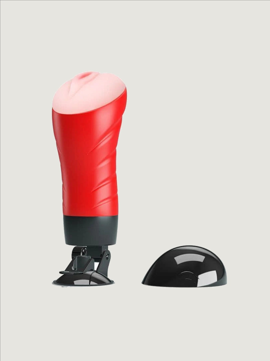 Crazy Bull Delia Suction Cup Masturbator - Realistic Ribbed Pleasure with Strong Suction Base