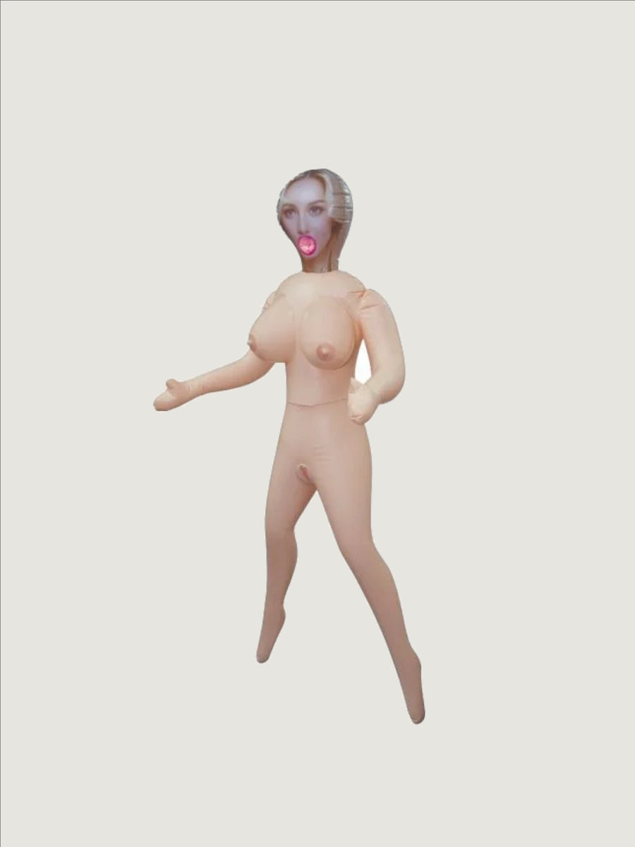 Hussy Standing Pose PVC Inflatable Love Doll With 3 Tempting Love Holes - Luxurious Curves & Unmatched Sensation