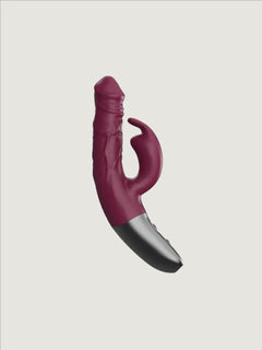 TitanZ 3.5 Inch Purple Rotating Rechargeable Rabbit Vibrator