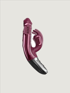 TitanZ 3.5 Inch Purple Rotating Rechargeable Rabbit Vibrator