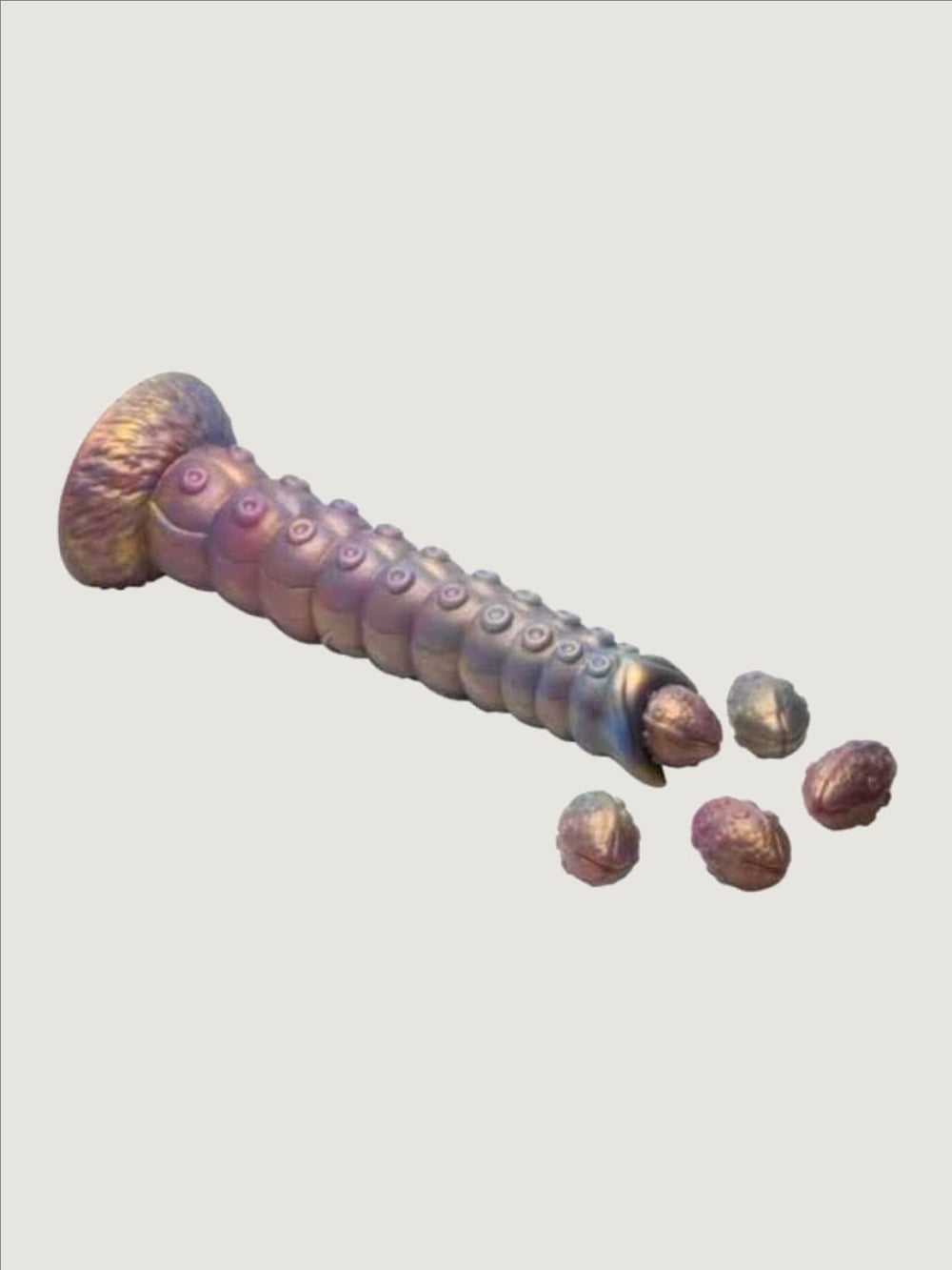 Creature Cocks Deep Invader Tentacle Ovipositor Silicone Dildo with Eggs