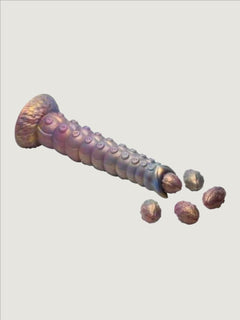 Creature Cocks Deep Invader Tentacle Ovipositor Silicone Dildo with Eggs