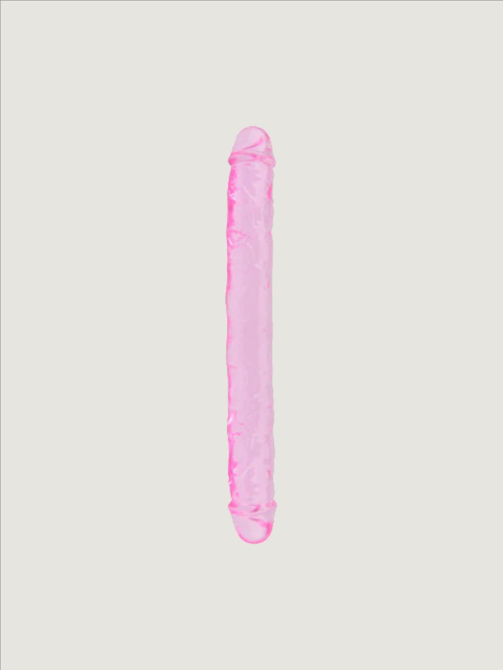 Loving Joy 12-inch double-ended pink dildo made of TPE, designed for dual-ended pleasure and realistic sensation.