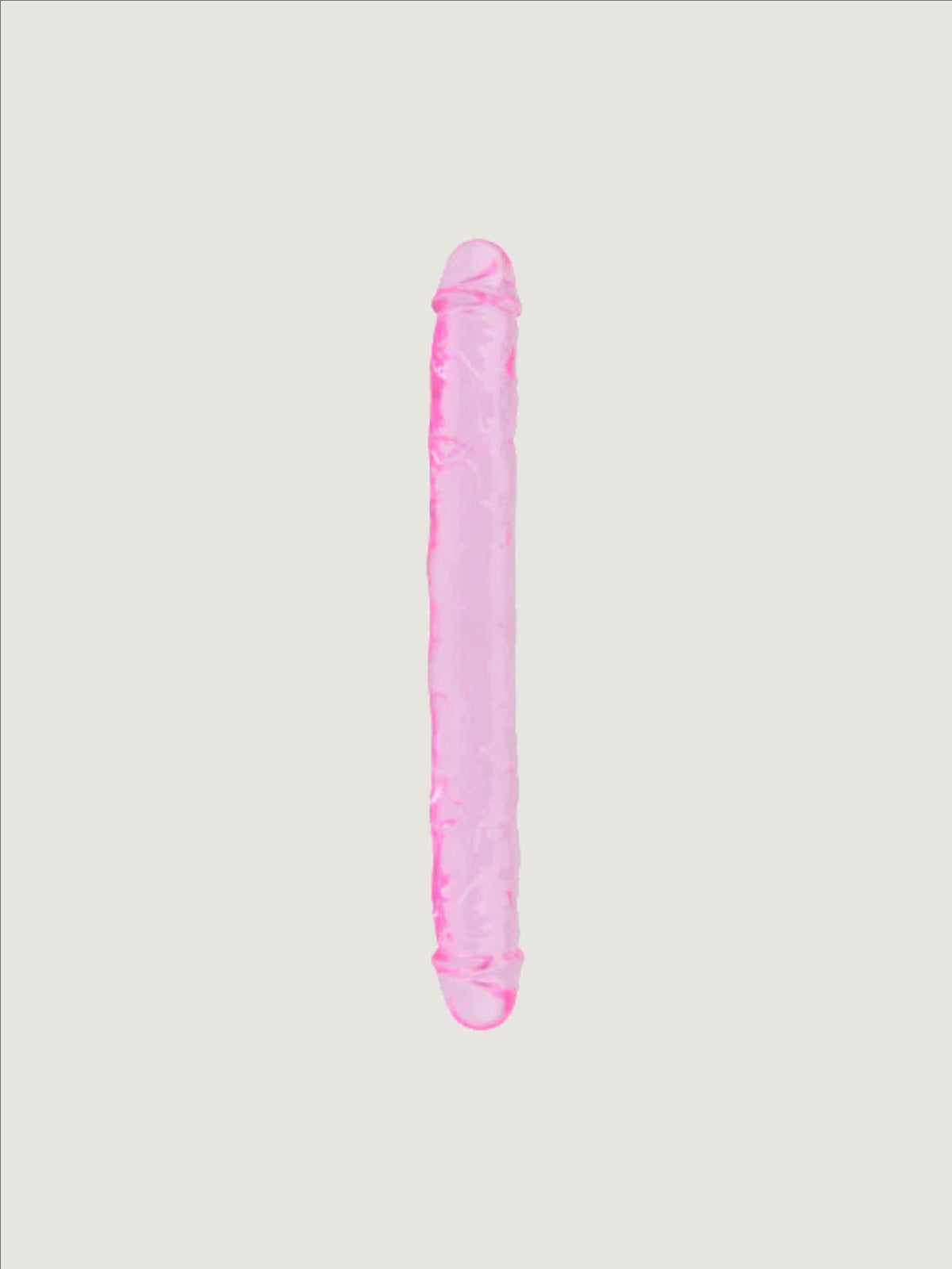 Loving Joy 12-inch double-ended pink dildo made of TPE, designed for dual-ended pleasure and realistic sensation.