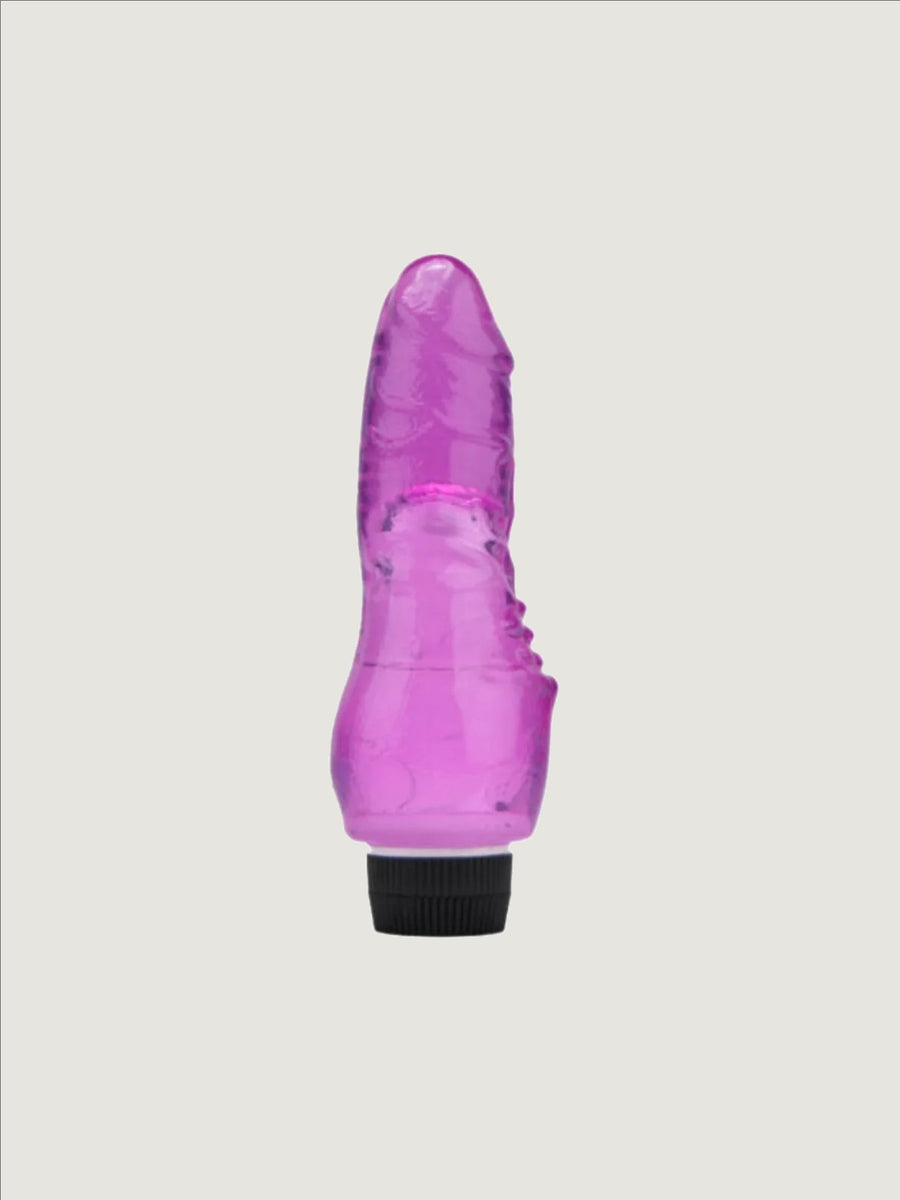 Loving Joy 7 Inch Realistic Vibrator Purple - Waterproof, Multi-Speed, Easy To Use TPE Design
