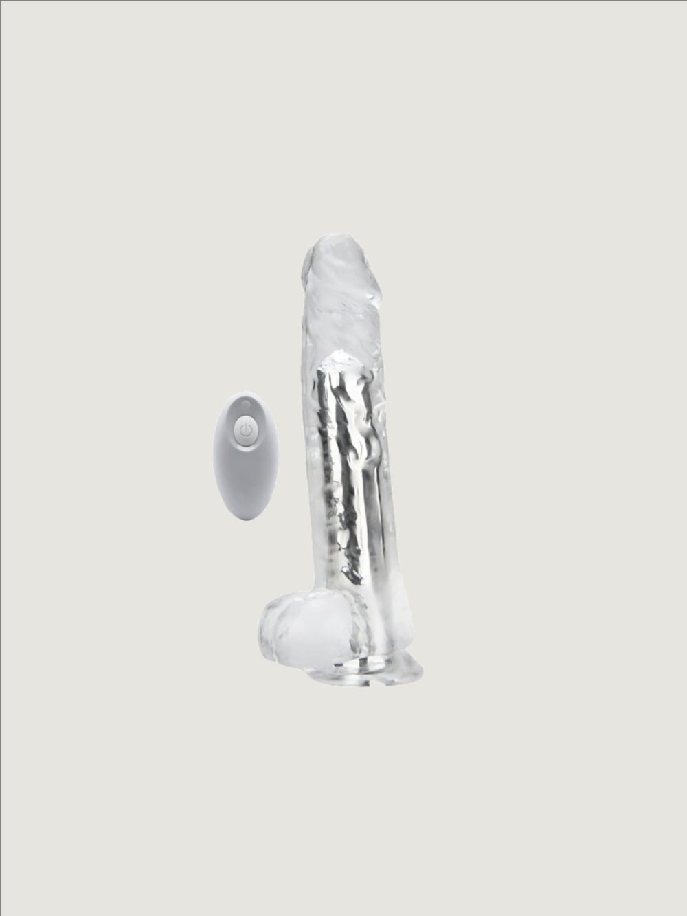 Loving Joy 7-inch remote control vibrating jelly dildo with suction cup and 10 functions, USB rechargeable, sex toy for adults