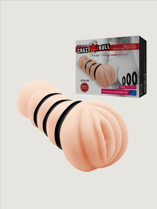 Crazy Bull Julia Realistic Vagina Stroker with Additional Rings