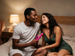 Sophisticated Lovense Velvo rabbit in body-safe silicone, engineered for maximum comfort.