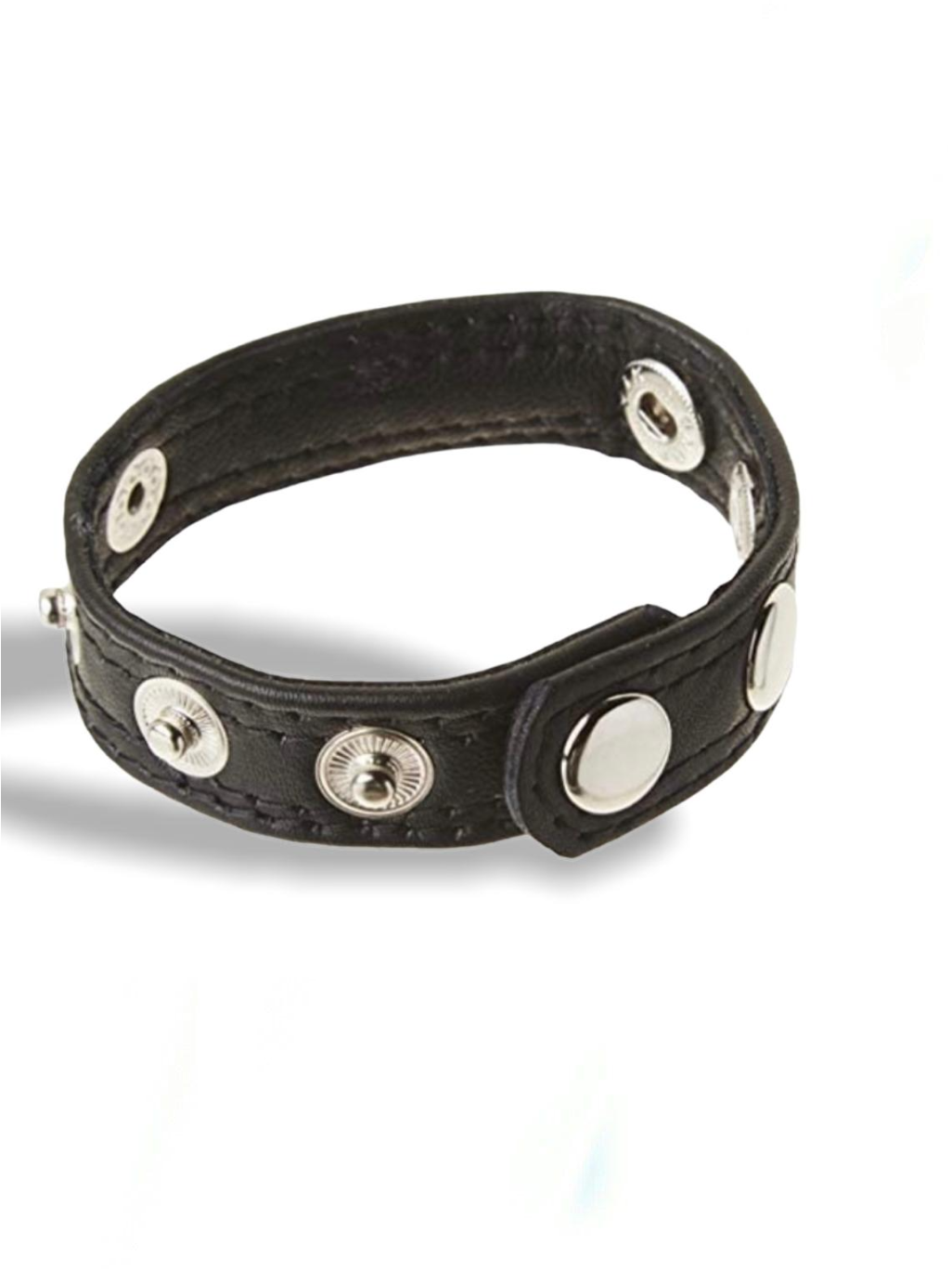 Scandals Leather Cock Ring Speed Snap Strap