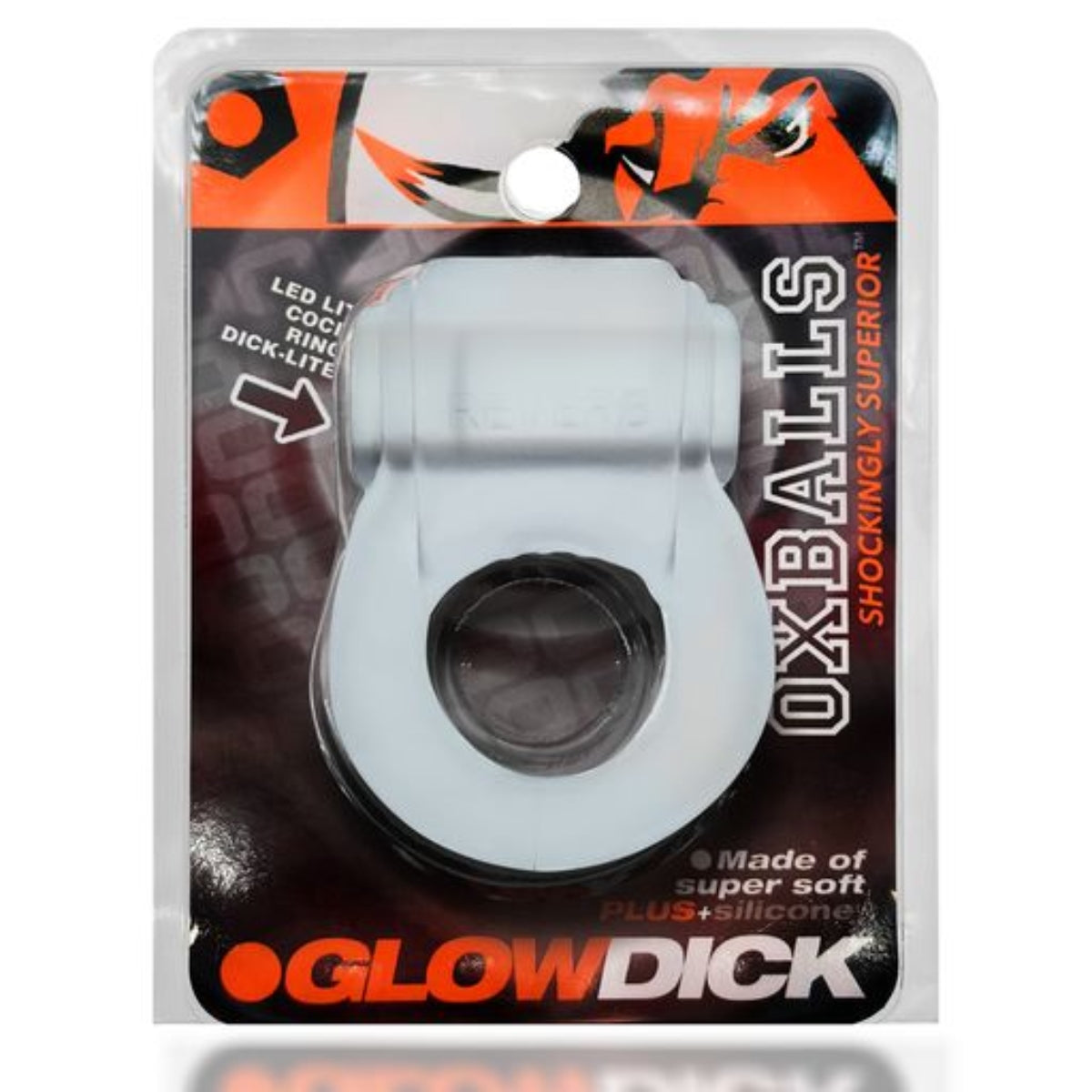 Glowdick LED Clear Ice Cockring - Illuminate Your Intimate Moments!