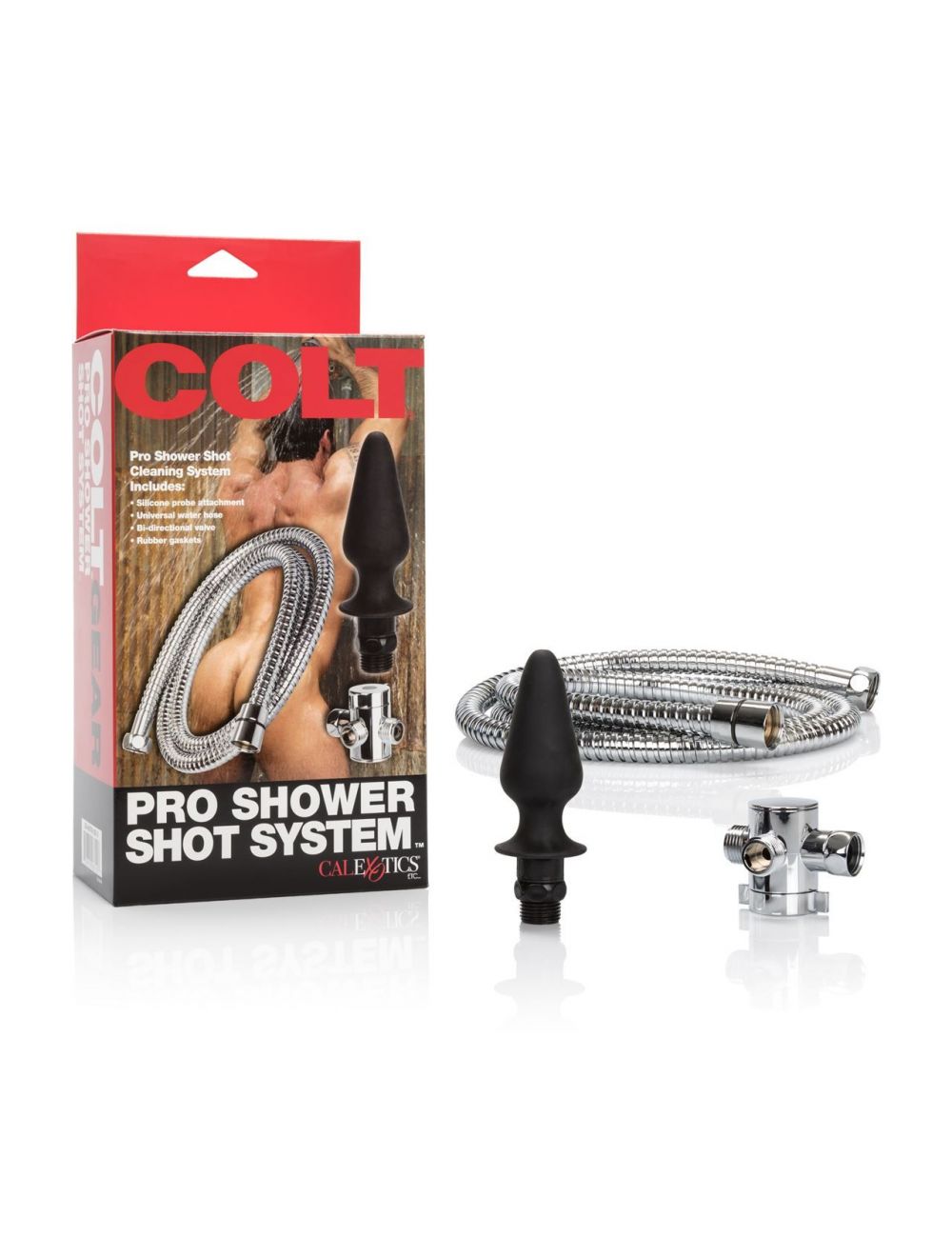 COLT Pro Shower Shot System high-quality anal douche for shower play, featuring a sleek design and easy-to-use enema system.