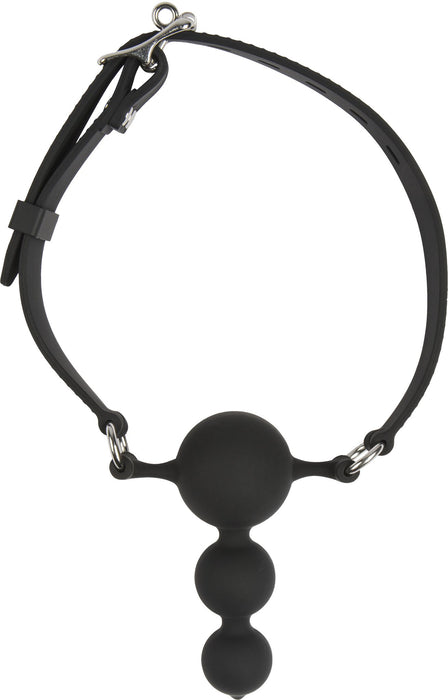 Silicone Ball Gag with Anal Beads by Noir Rebelle