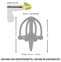 Penis Plug with Glans Cage