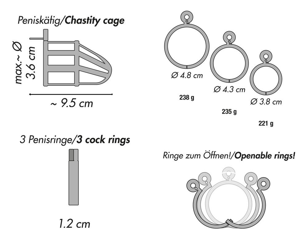 Stainless Steel Chastity Cage