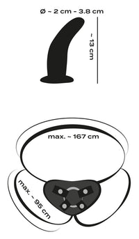 RC Mini Black Vibrating Strap On