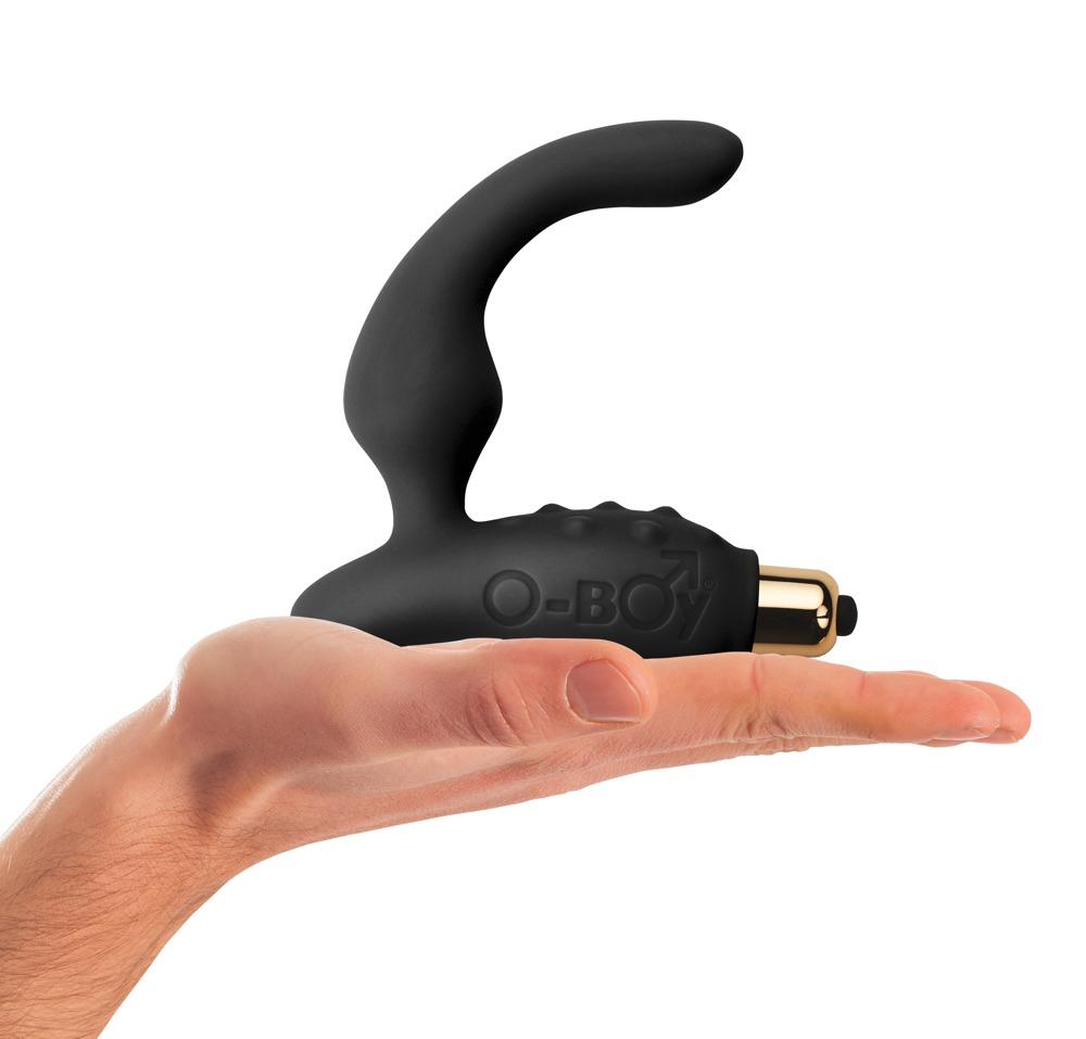 Rocks Off O-Boy 7 Prostate Vibrator with removable vibrator, featuring 7 vibration modes, designed for prostate stimulation.