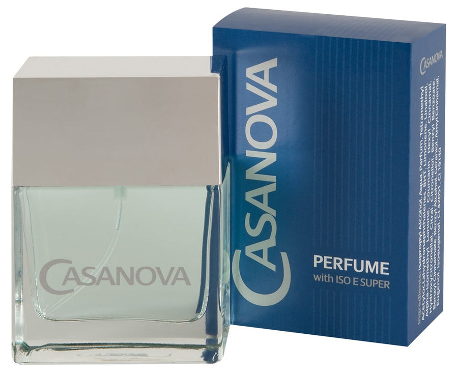 a bottle of perfume sitting next to a box
