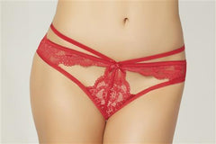 Galloon Lace Open Crotch Panty