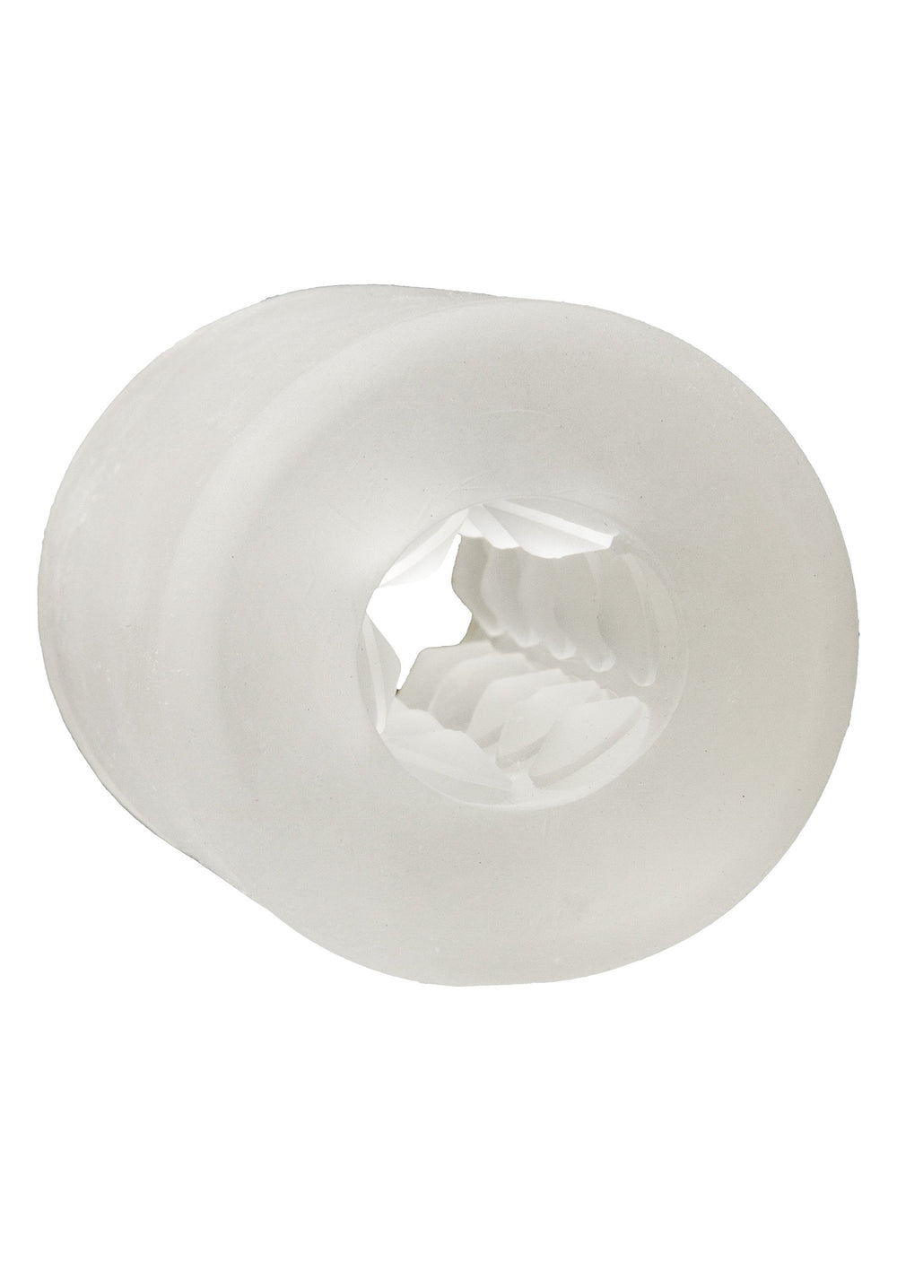 Transpa Helping Head Ultimate BJ Helper mini masturbator with massage beads, 2-inch length from Doc Johnson, soft and realistic texture.