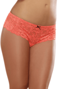 Thumbnail for Coral Lace Open Crotch Boyshort