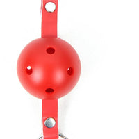 Thumbnail for a red ball and strap on a white background